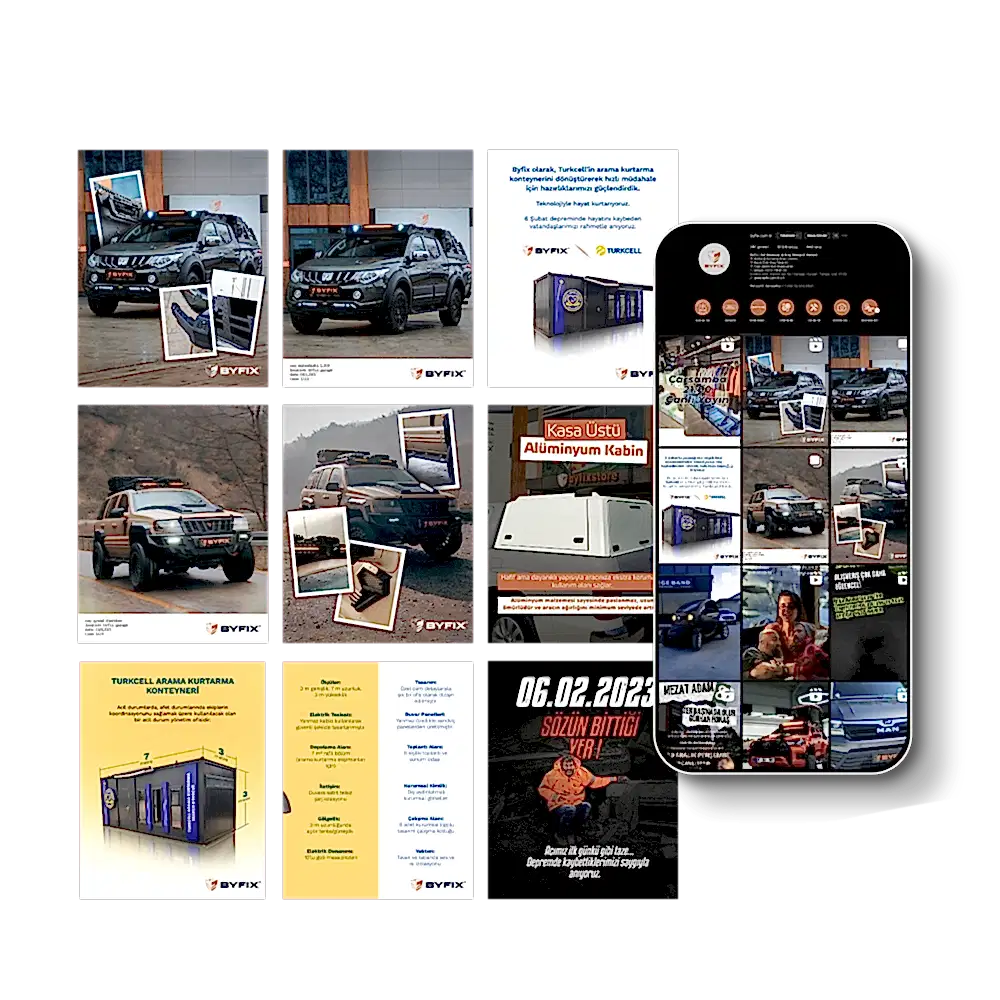 Byfix Otomotiv için Sosyal Medya Yönetimi