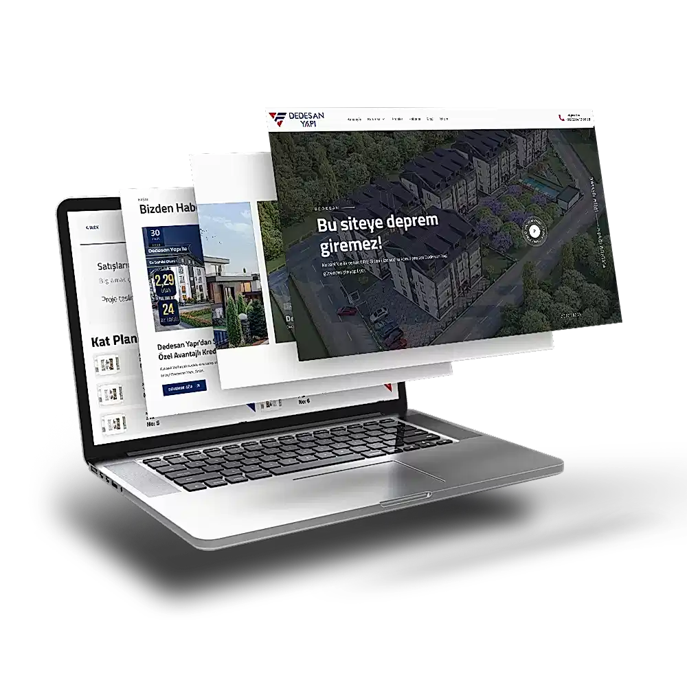 Dedesan Yapı İçin Özel Web Sitesi Tasarımı