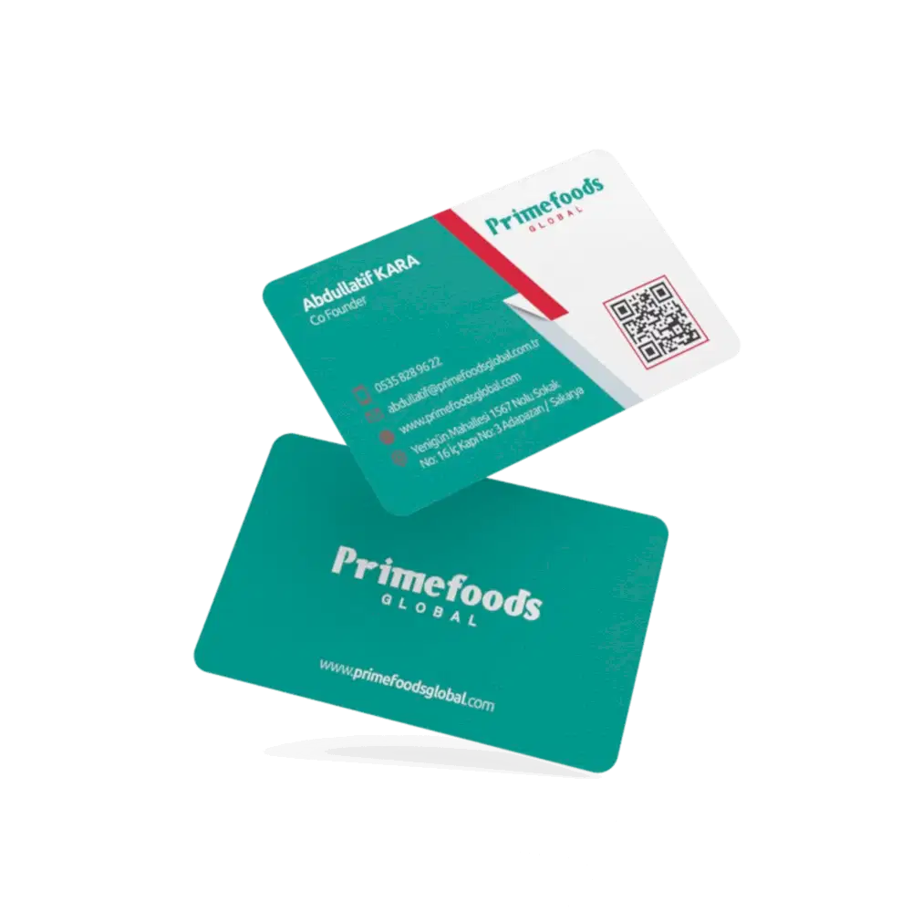 Primefoods Global Kartvizit Tasarımı