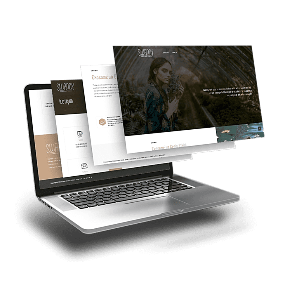 Swanny Exosome İçin Web Sitesi Çalışması